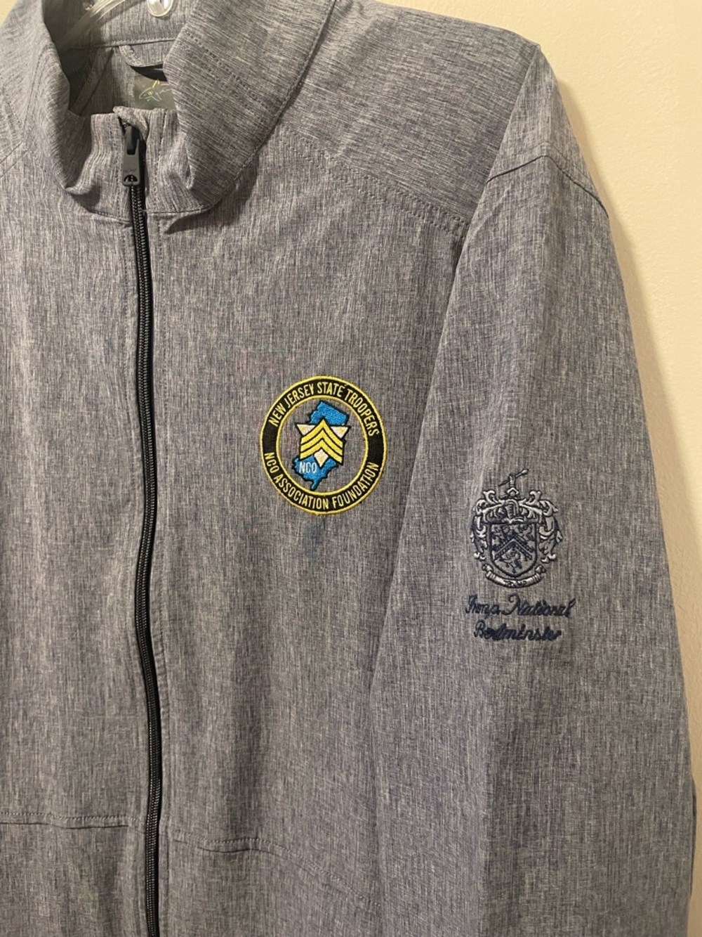 Trump National Bedminster - Greg Norman Full Zip Lightweight Jacket.
